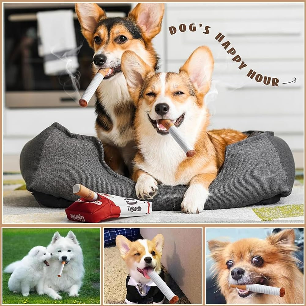 Cigarette-Shaped Dog Toy